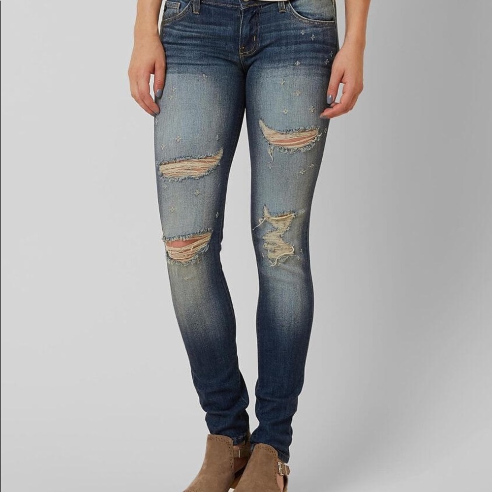 KanCan Distressed Denim Skinny Jeans